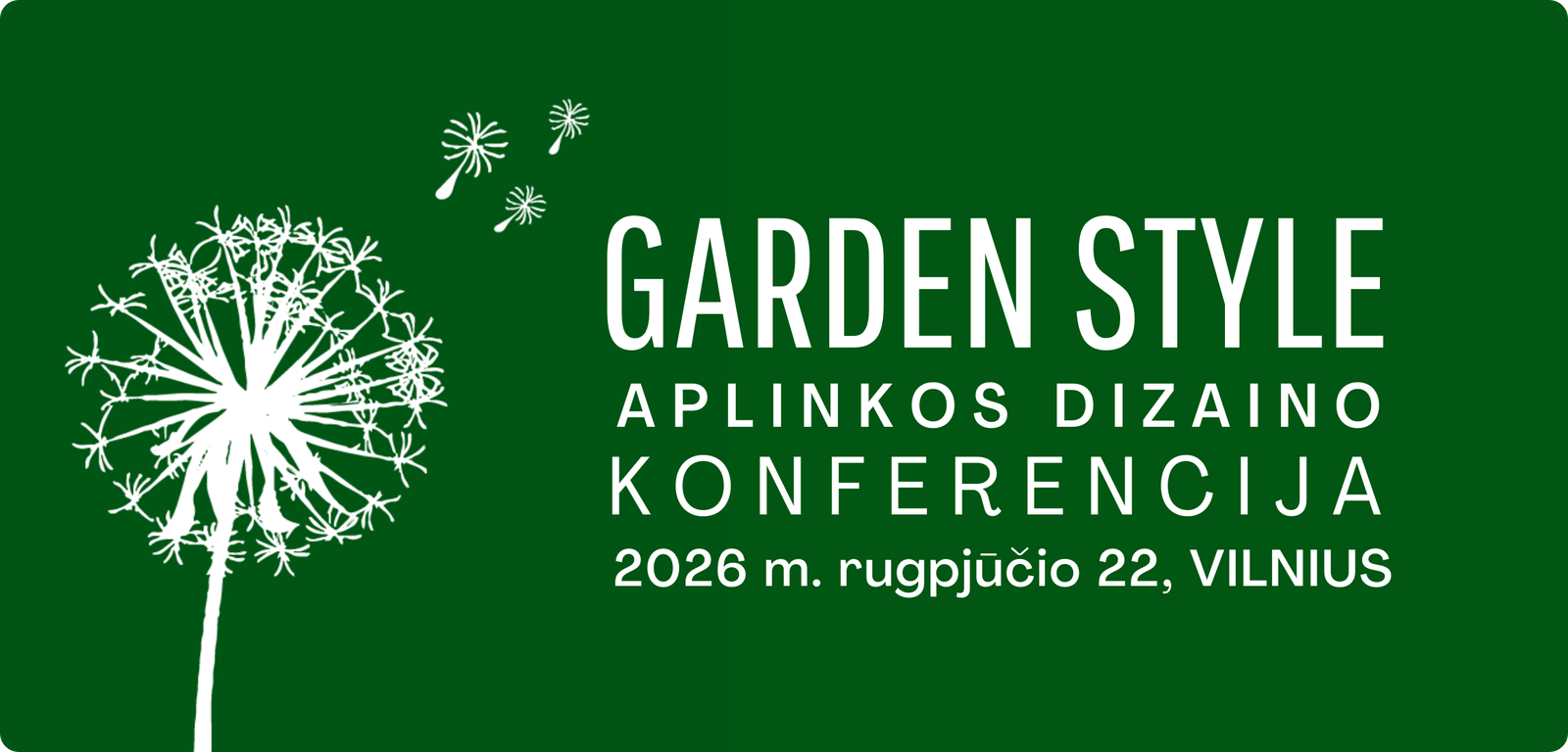 Garden style 2026 round logo Garden style viršelis 2025